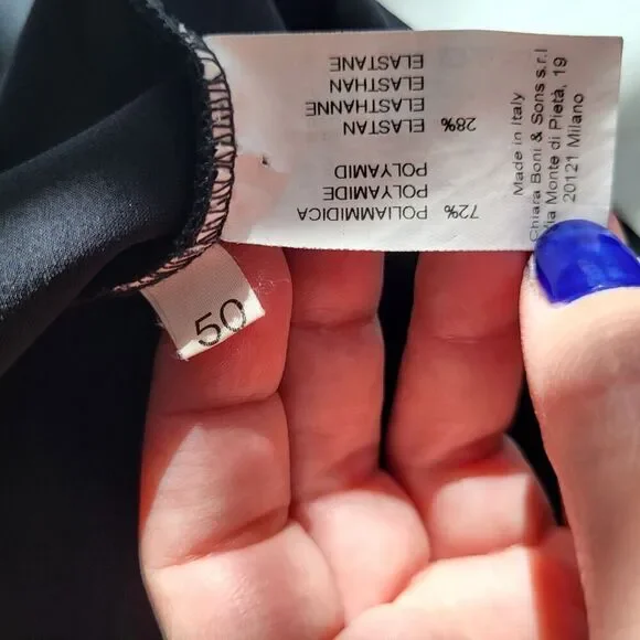 CHIARA BONI La Petite Robe MELANIA OFF THE SHOULDER CUT OUT DRESS Black … - Picture 16 of 16